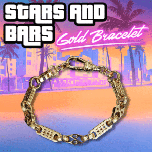 Stars & Bars Gold Bracelet (PRIZE)