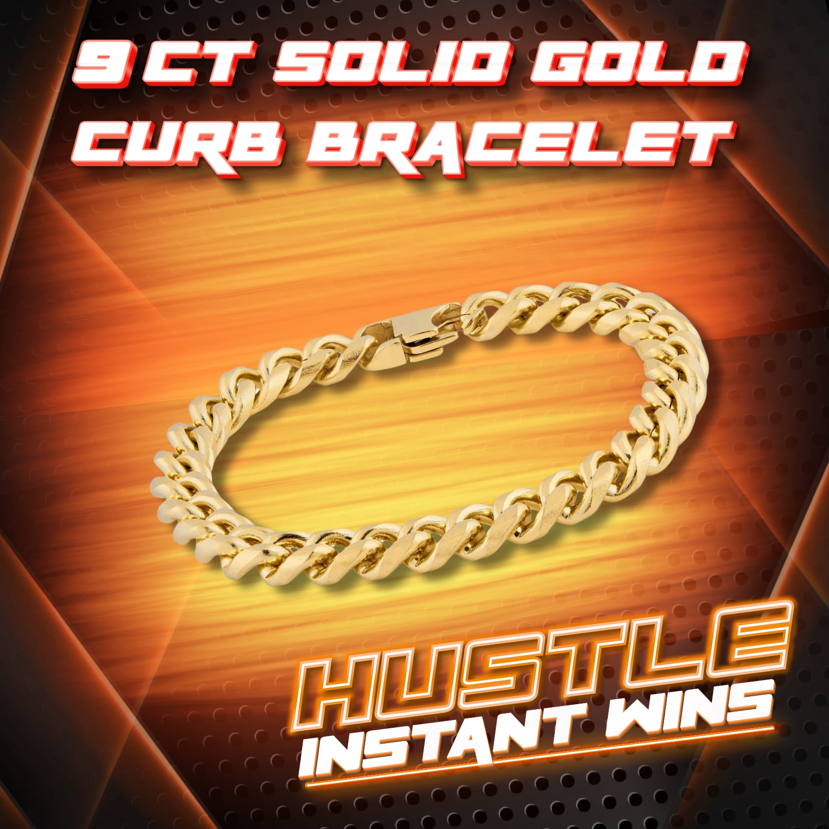 💥 9ct Gold Solid Curb Bracelet 💥